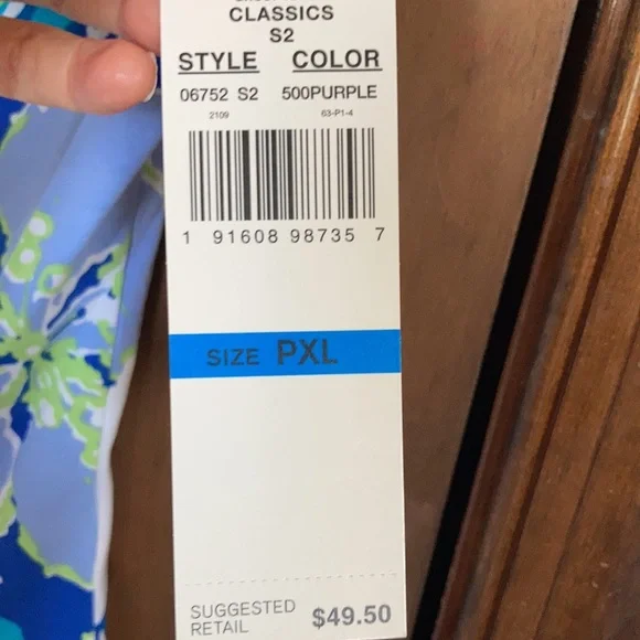 Offer$15 Alfred Dunner sleeveless floral top embellished neckline XLP - Picture 7 of 17